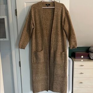 Lulu's Brown Long Cardigan Sweater